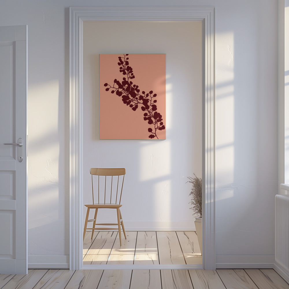 Blumensilhouette 4 | Leinwand