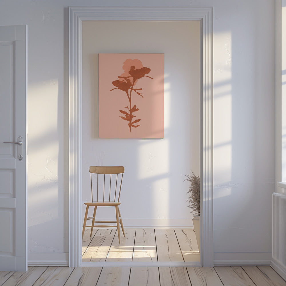 Blumensilhouette 7 | Leinwand