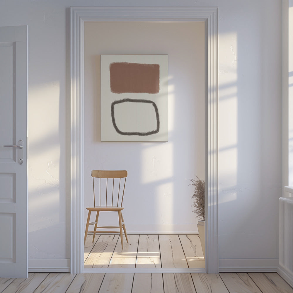 Minimalistisches abstraktes Design | Leinwand