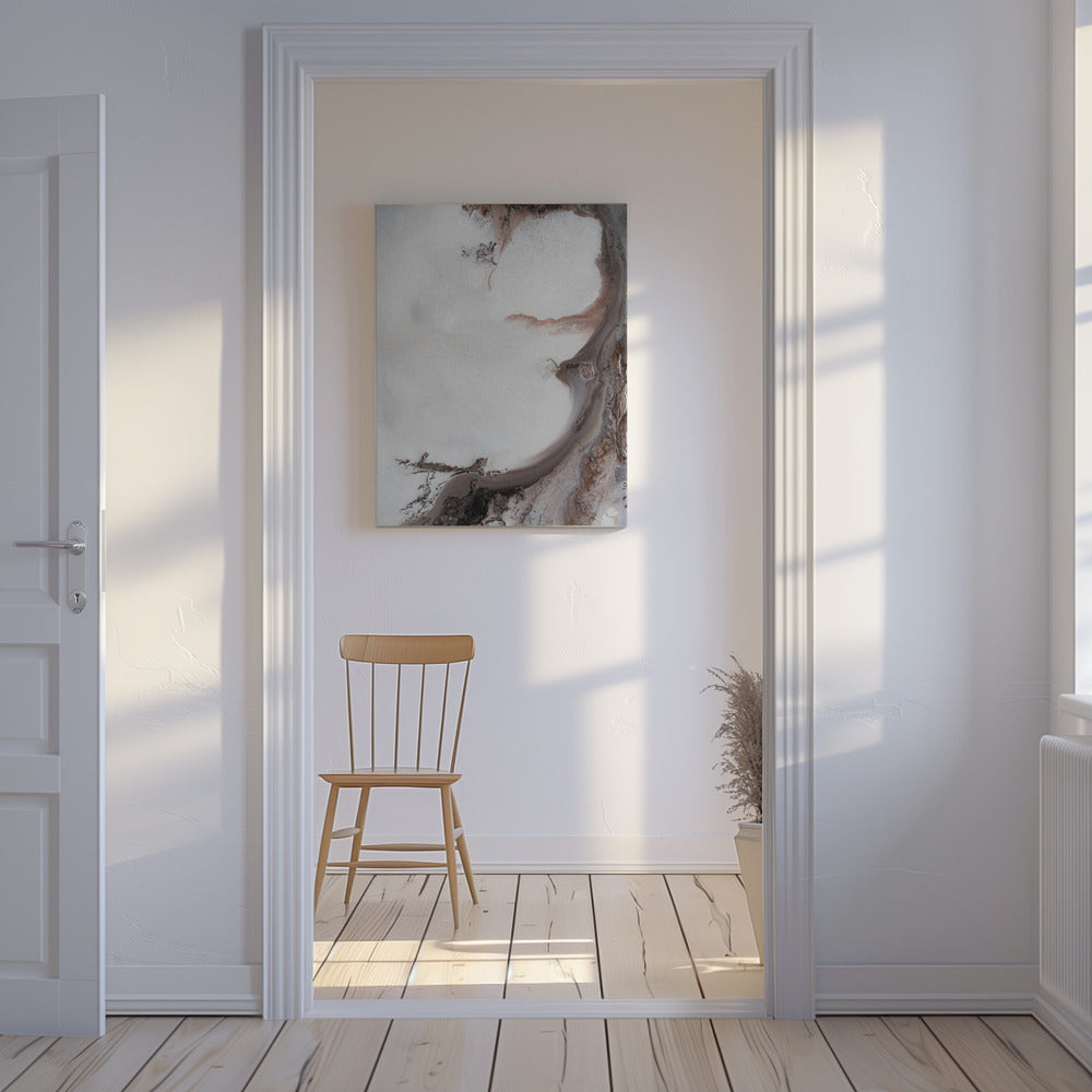 MINIMAL Art - Irdische Strömungen 1 | Leinwand
