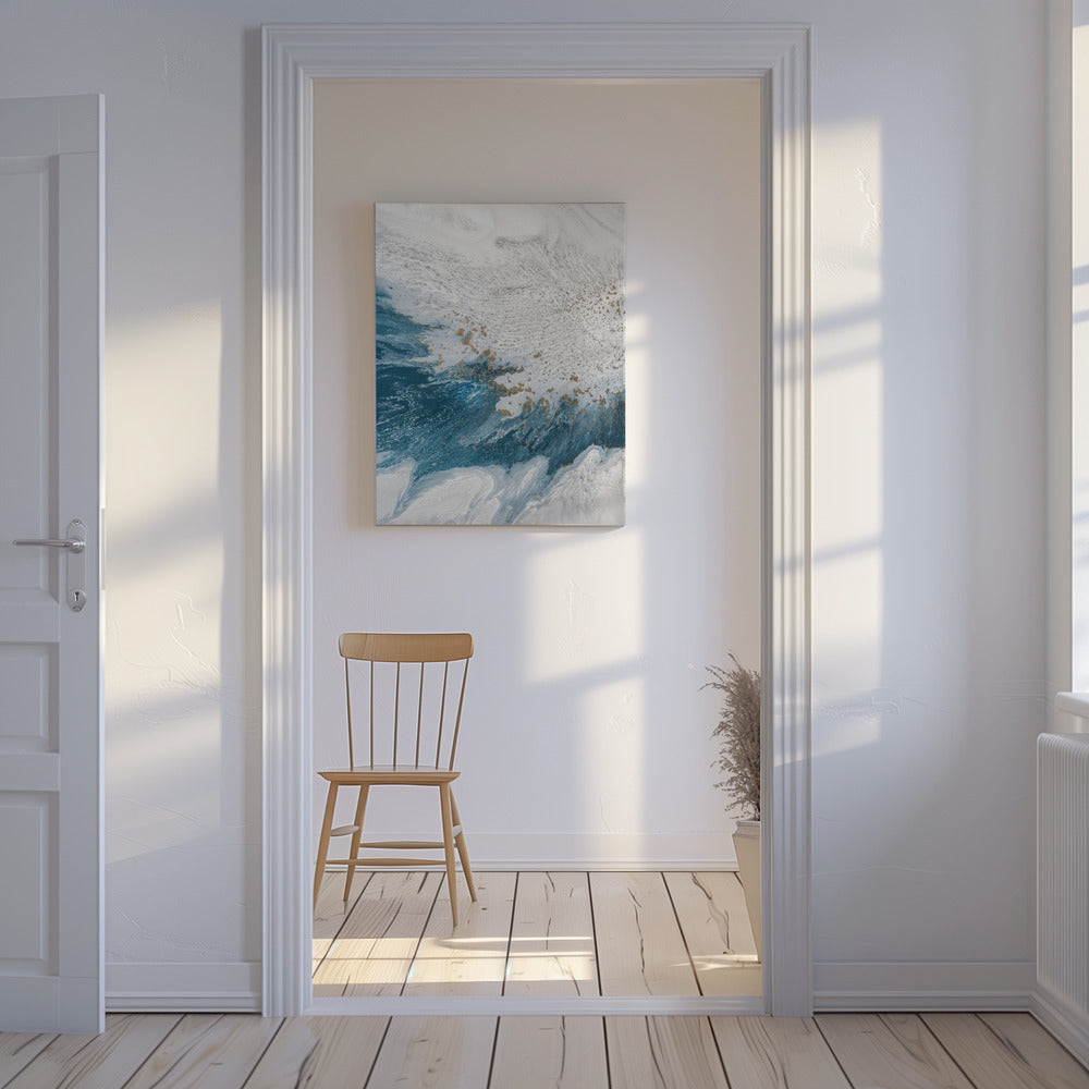 Tidal Shores – Dynamische Meeresformen | Leinwand