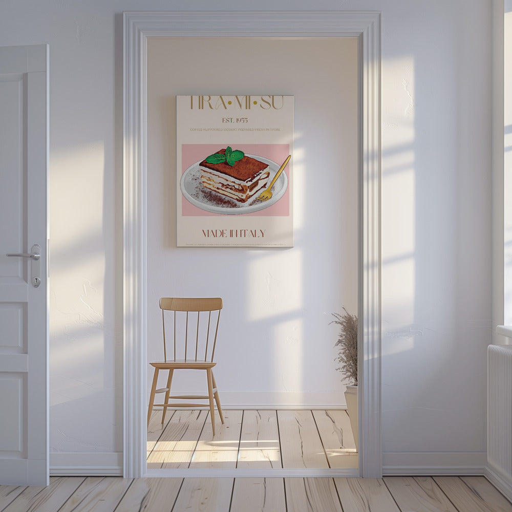 Klassischer italienischer Tiramisu-Druck | Leinwand