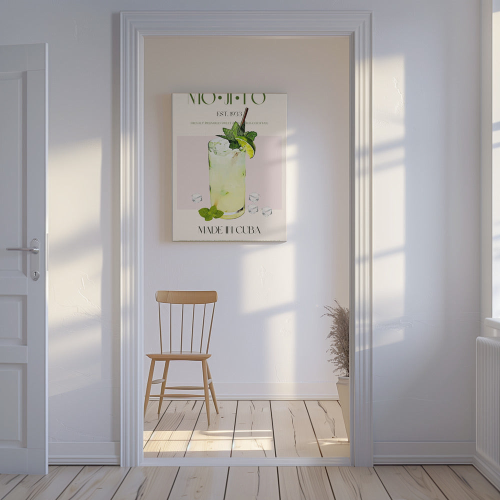 Mojito-Druck-Cocktail | Leinwand
