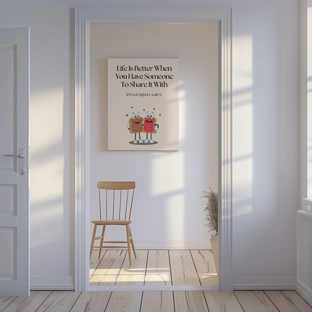 Cartoon Toast With Jam | Canvas