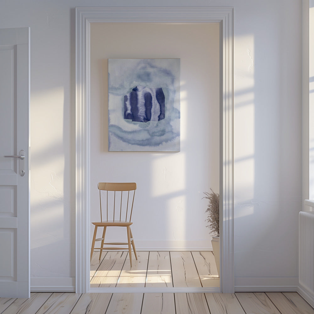 Blue and Purple Organic shapes | Canvas
