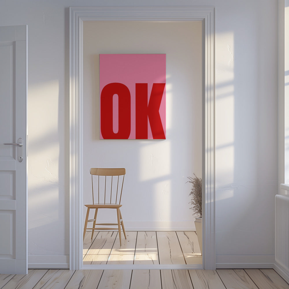 Fettgedruckter minimalistischer Text | Leinwand