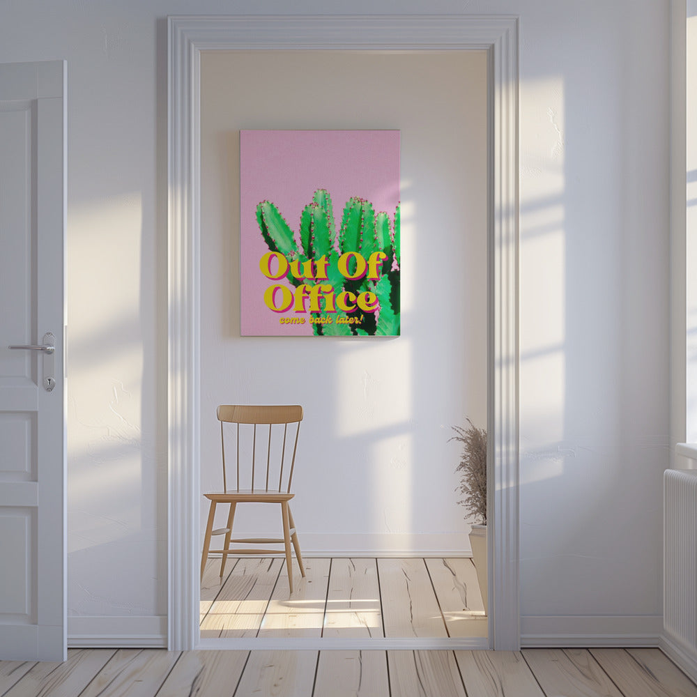 Leuchtend grüner Kaktus | Leinwand