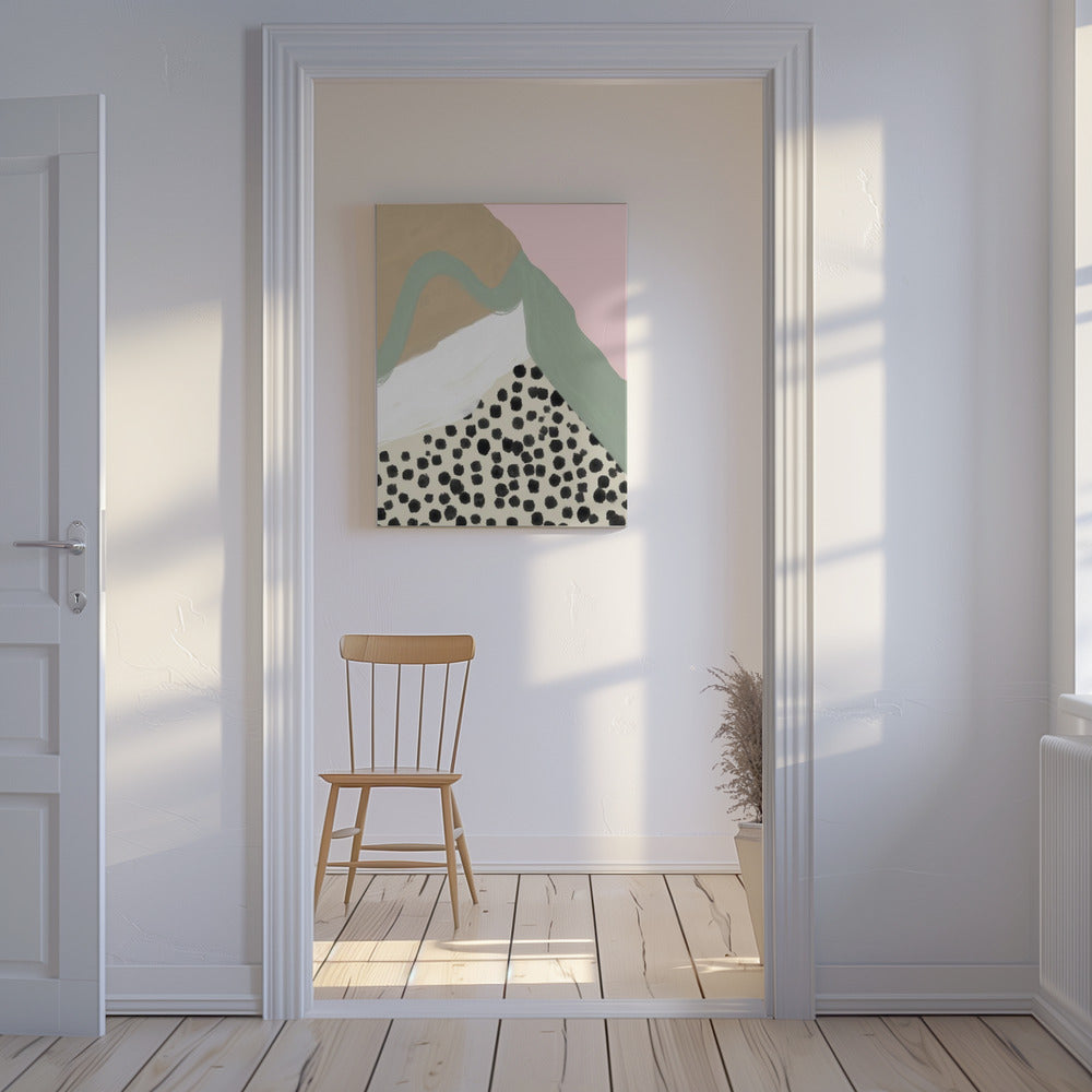 Soft Colors with Organic Shapes and Patterns | Canvas
