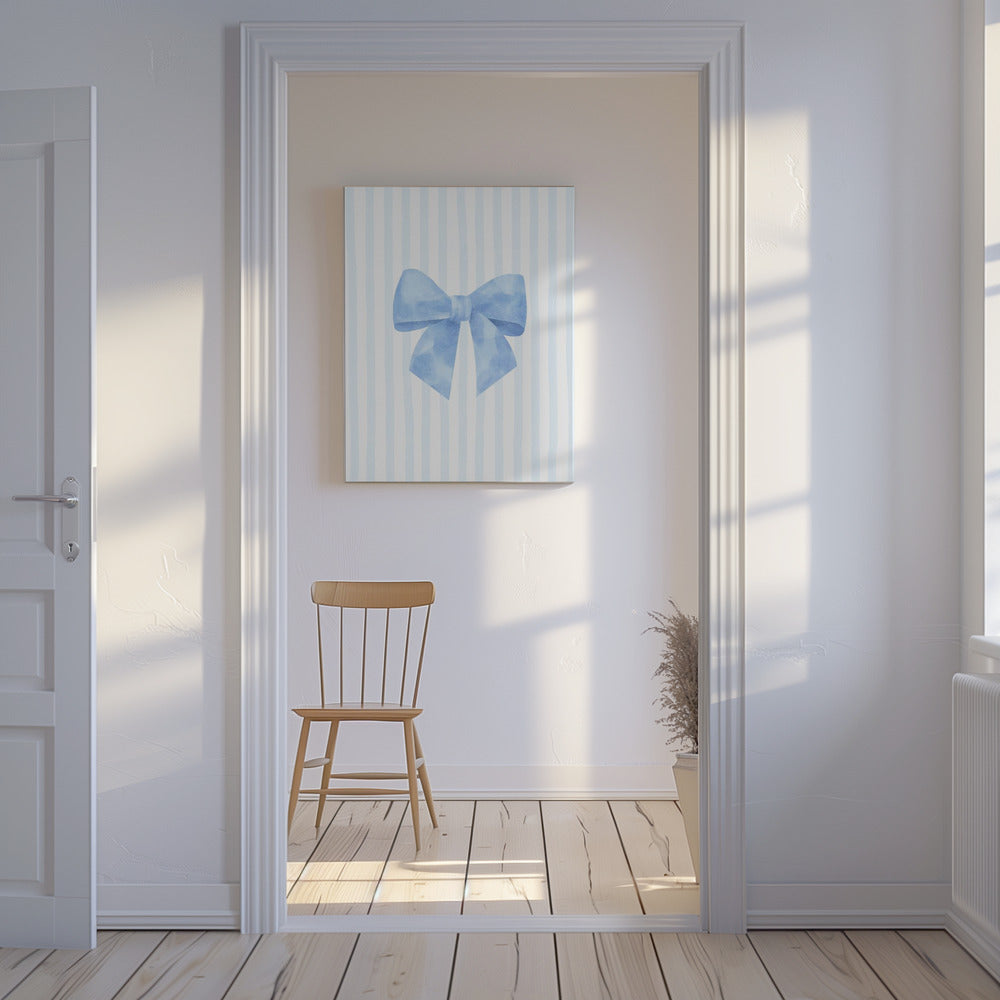 Blue Ribbon Elegance | Leinwand