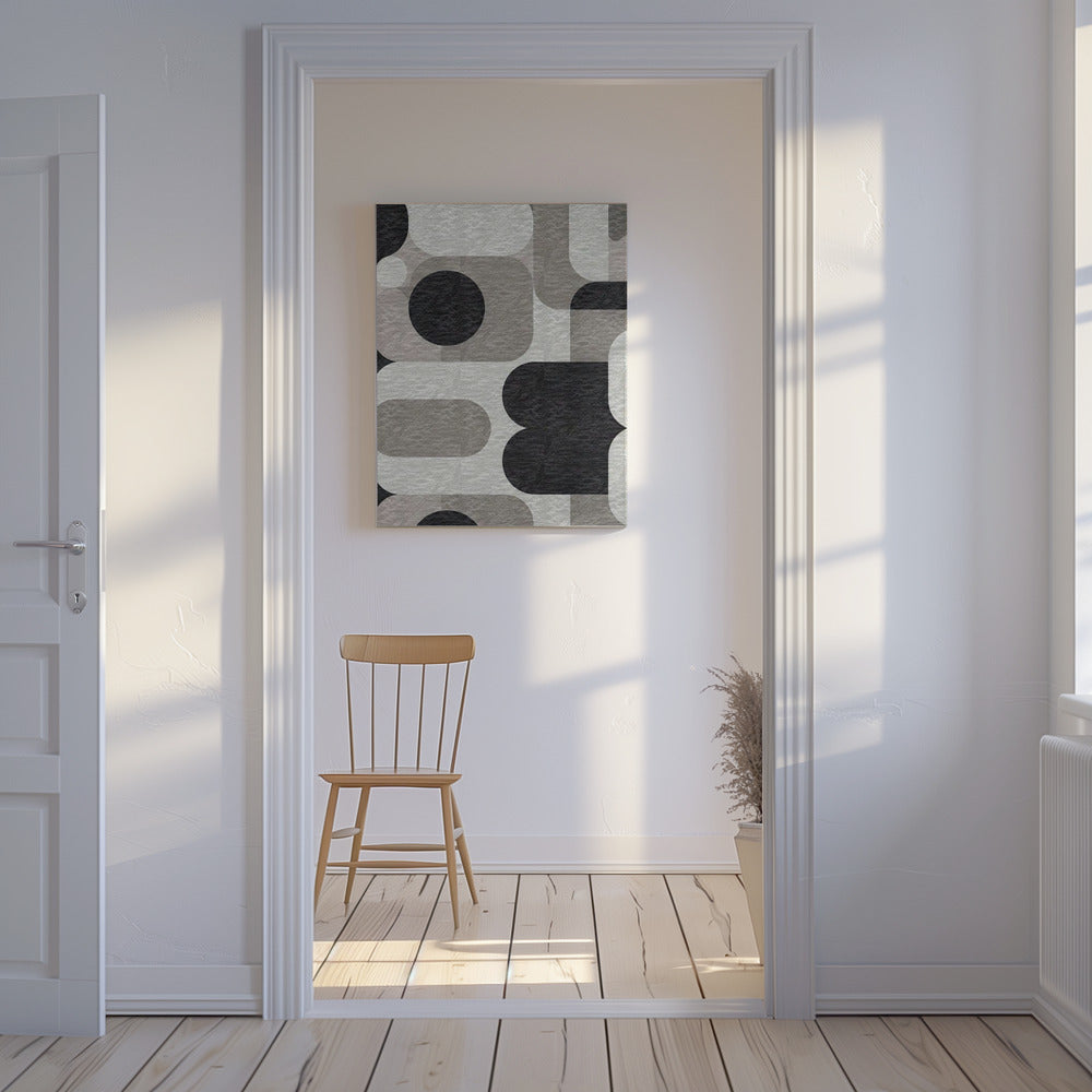 Modernes geometrisches Muster | Leinwand