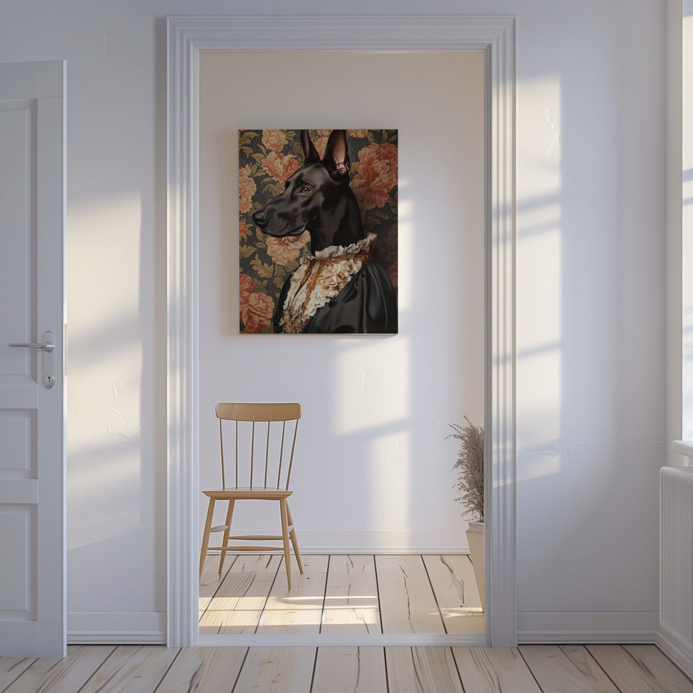 Die elegante Deutsche Dogge | Leinwand