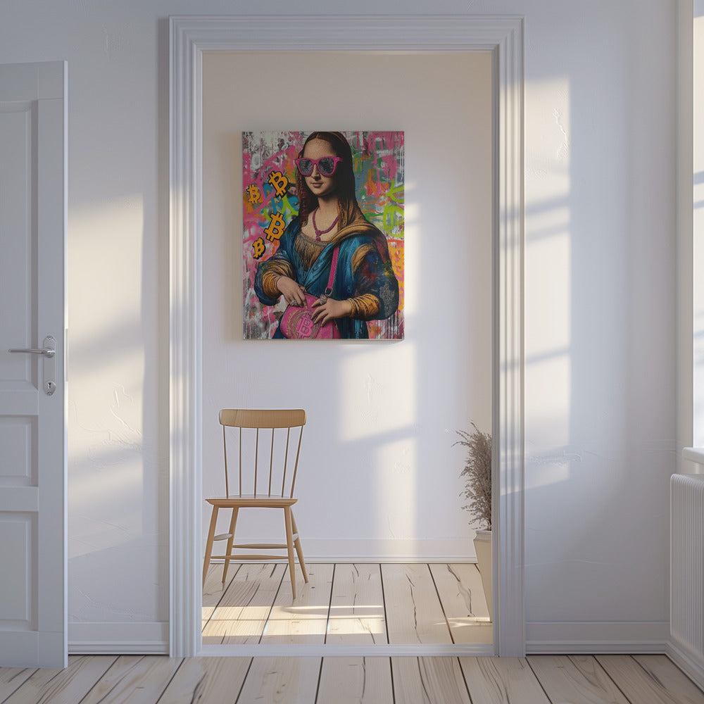 Monalisa Bitcoin | Leinwand