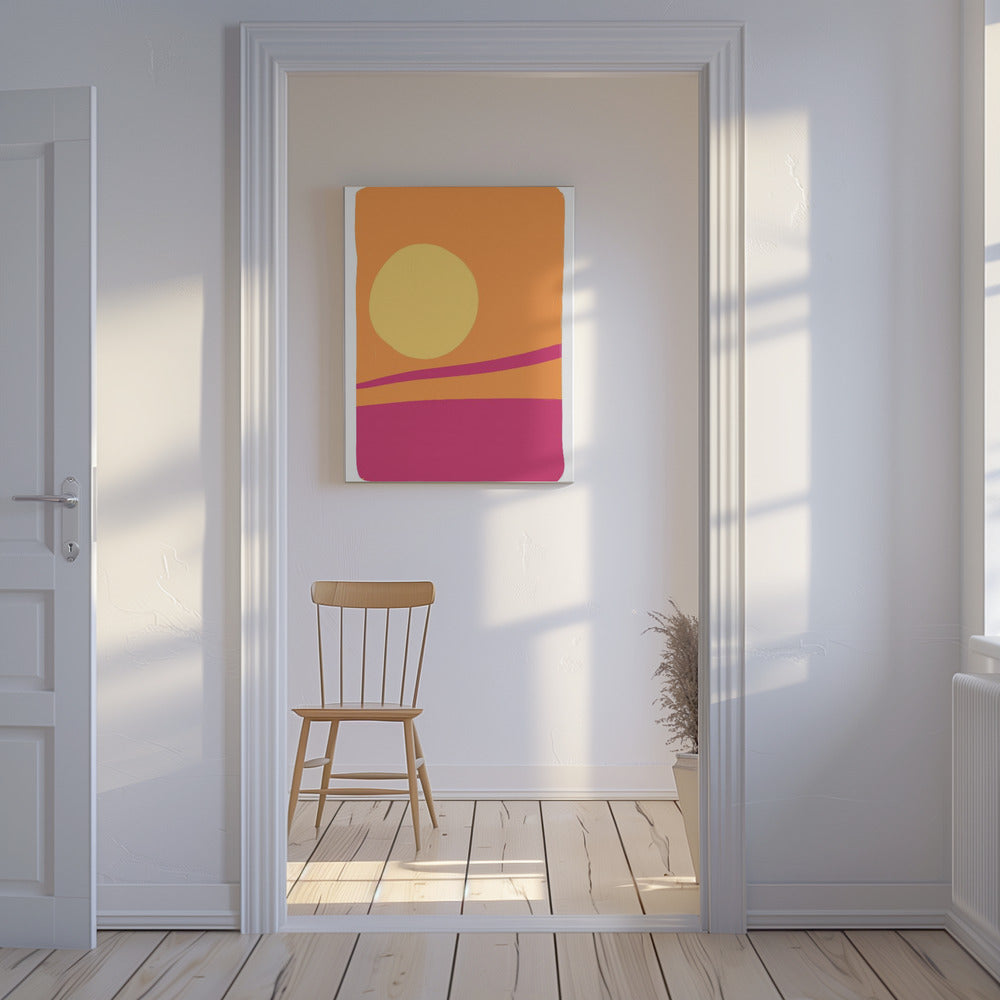 Lebendiges Sonnenuntergangsglühen | Leinwand