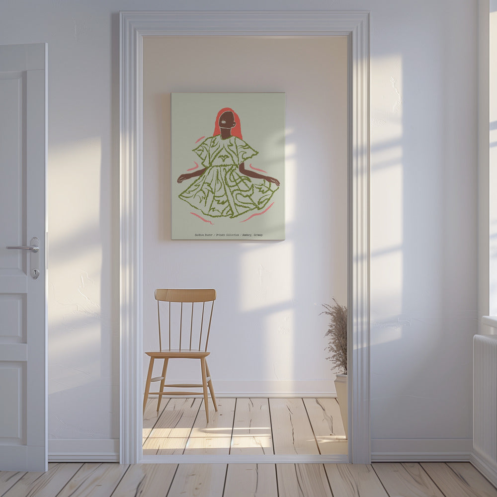Eleganz in Grün | Leinwand
