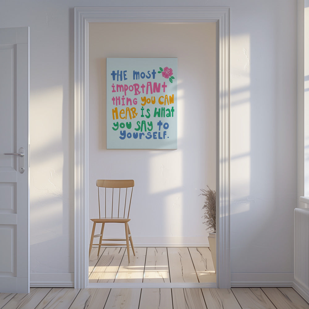 Farbenfrohes Motivationskunstwerk | Leinwand