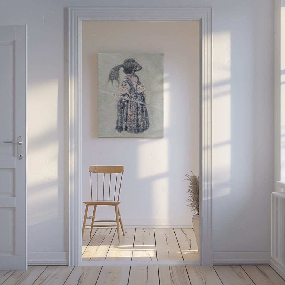 Der Hof der Tiefe | Leinwand