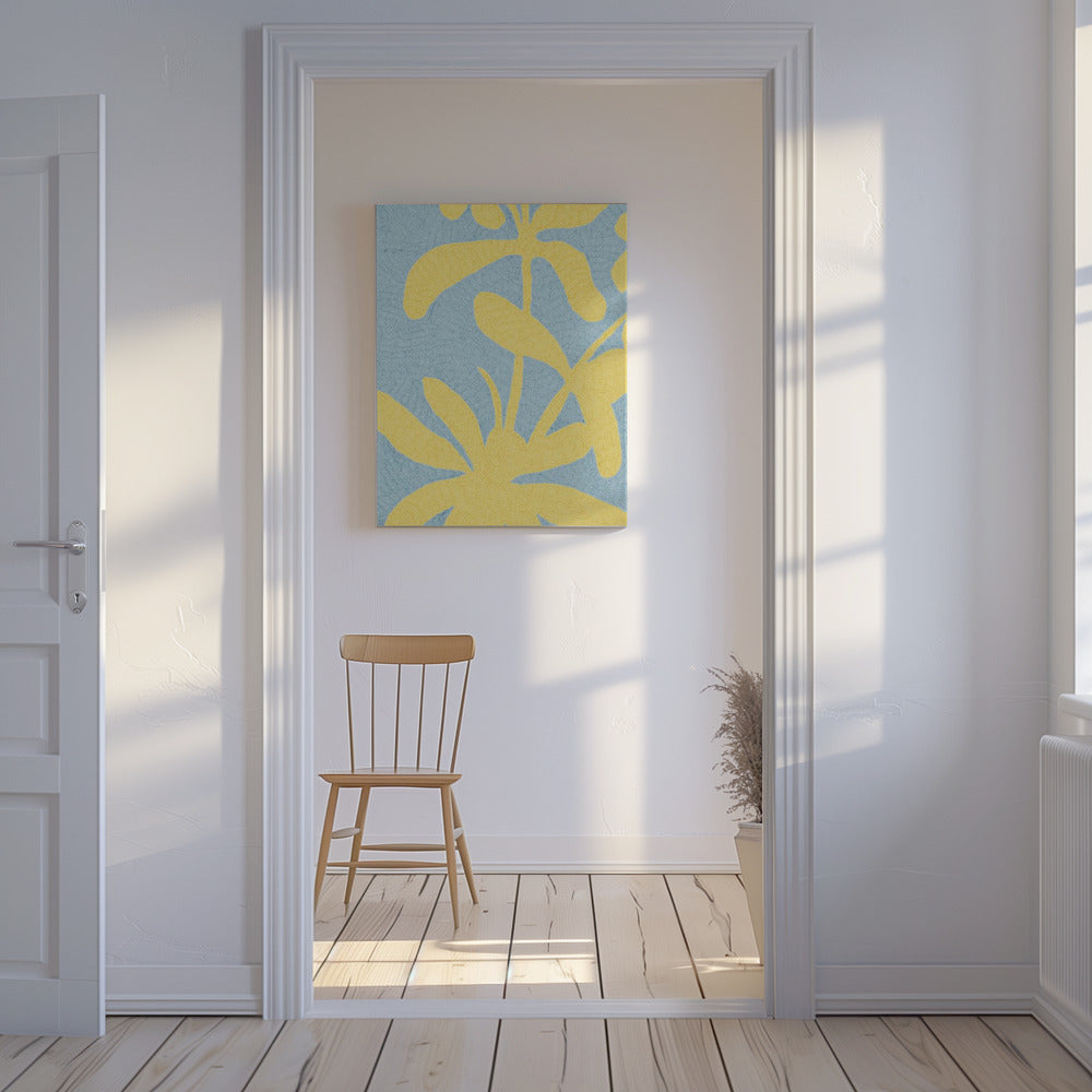 Goldene Blütenblätter blühen | Leinwand
