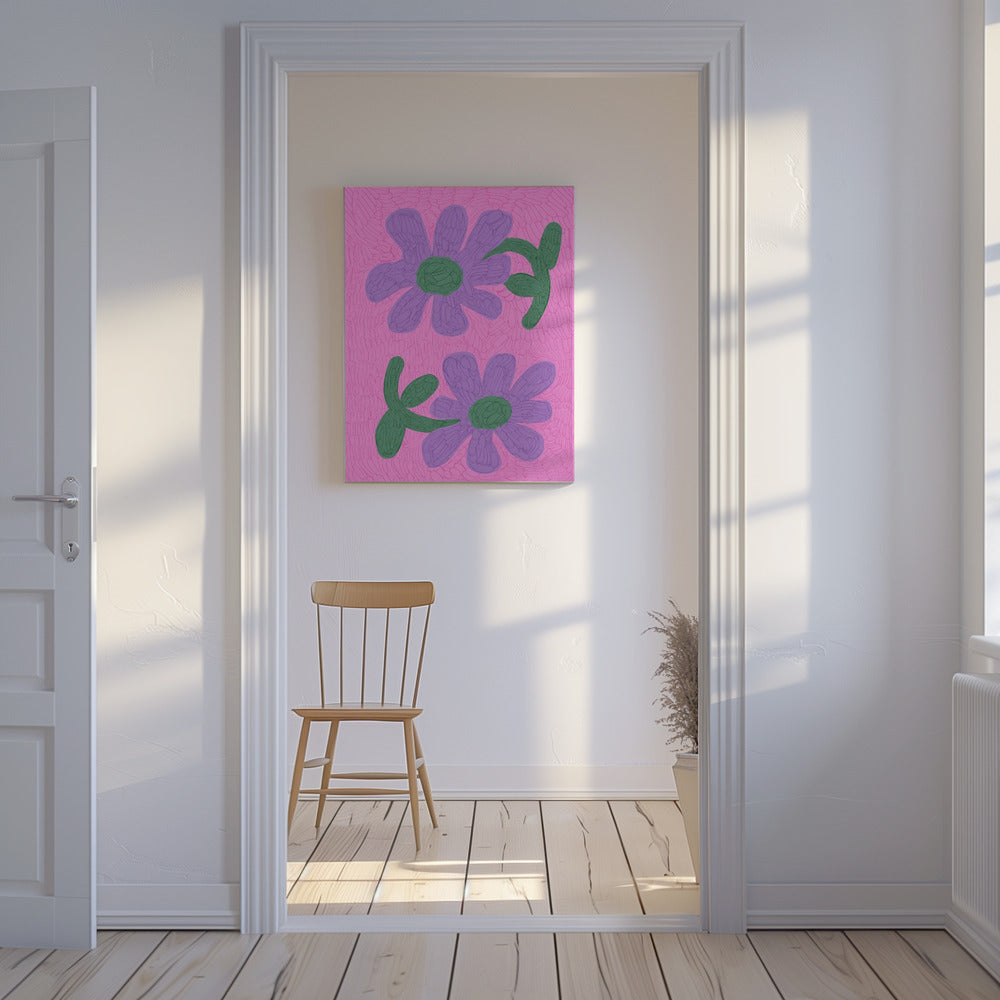 Blüten in Rosa | Leinwand