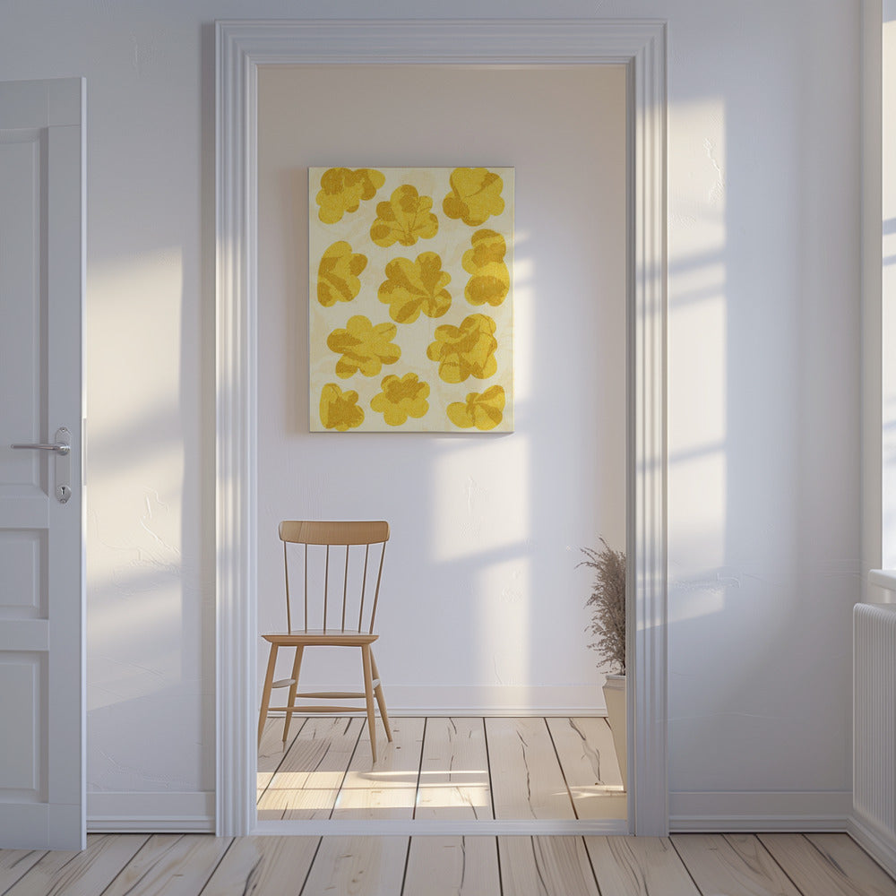 Goldene Blüten | Leinwand
