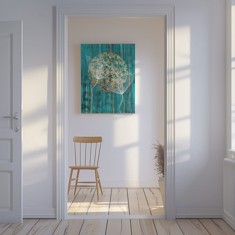 Abstrakter botanischer Kunstdruck | Leinwand
