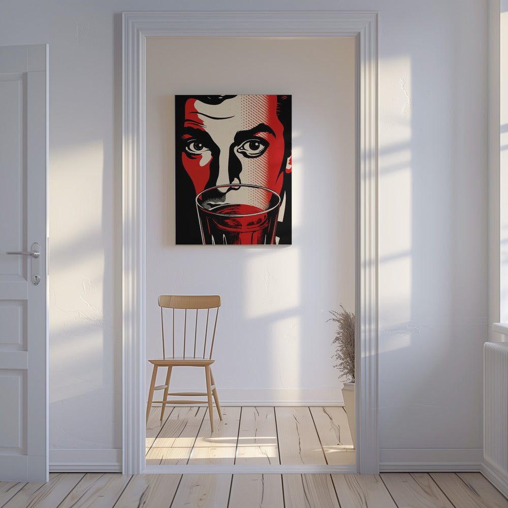 Ein Mann mit intensiven Augen | Leinwand