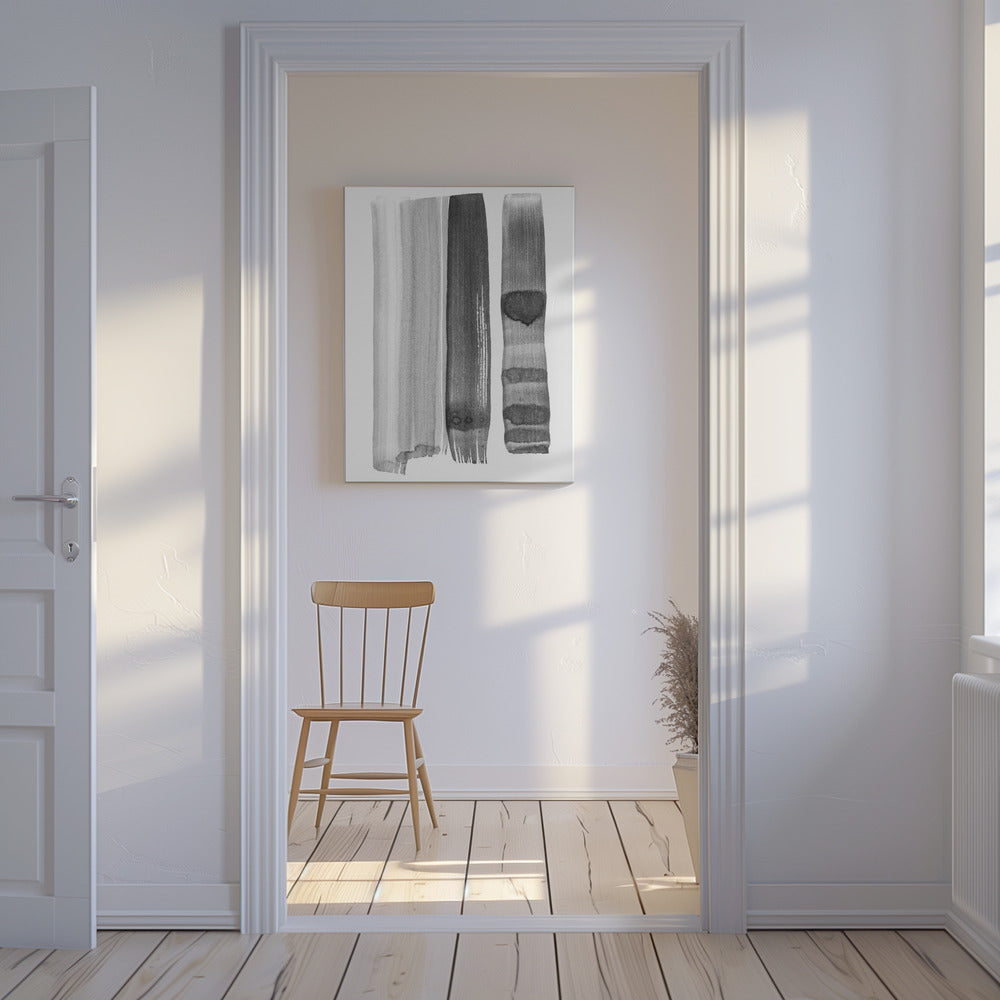 Monochrome Strokes | Canvas