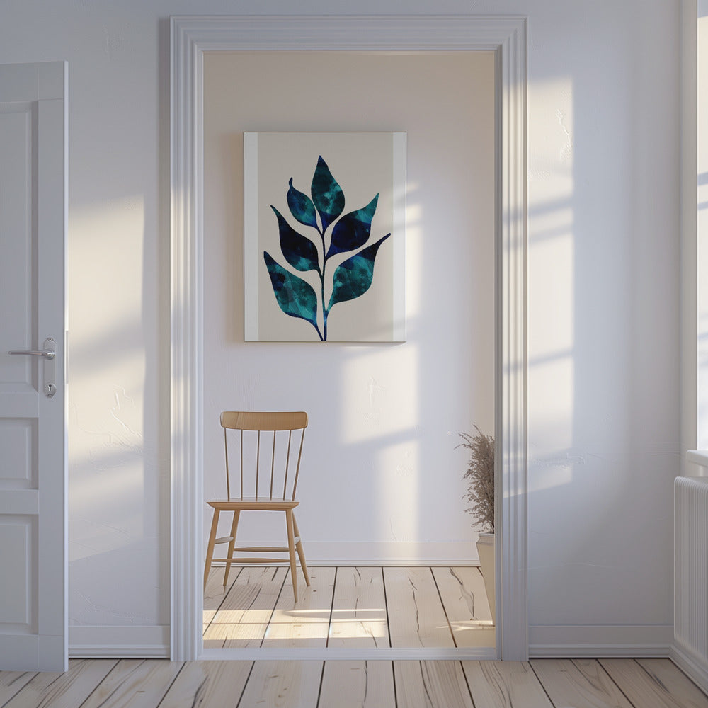 Teal Sprout Study | Canvas