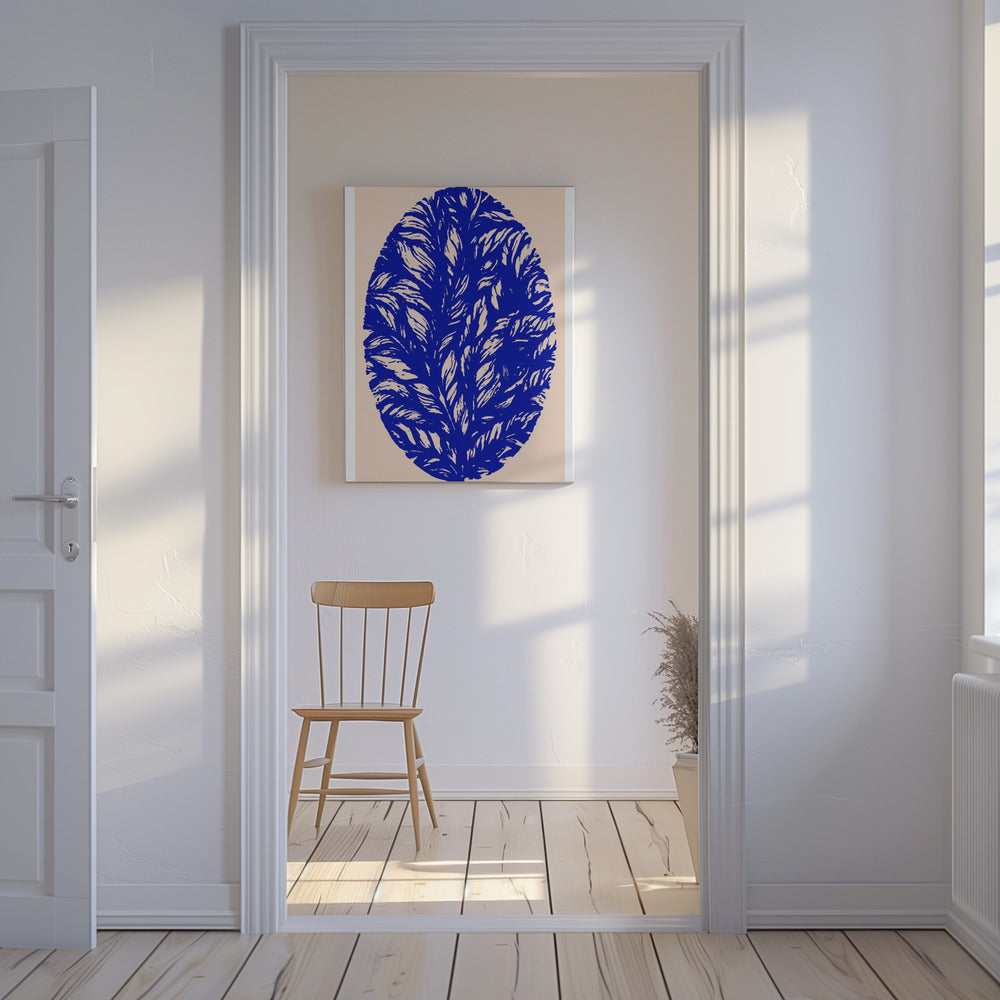 Indigo Bloom Orb | Leinwand