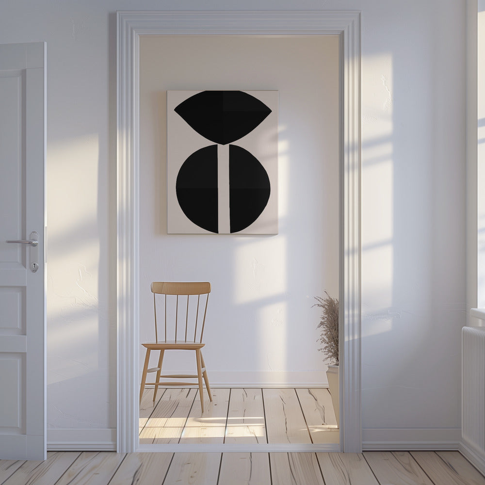 Black Shapes Harmony | Canvas