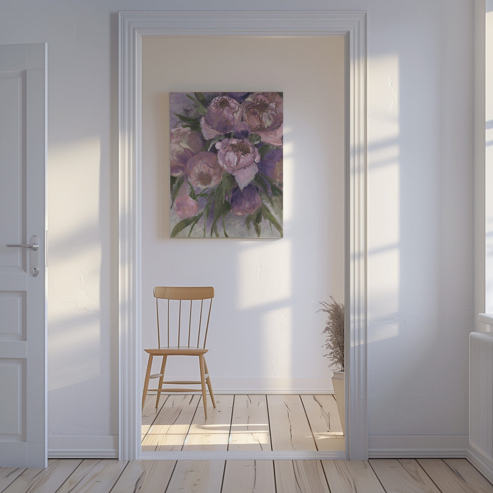 Lush Pink And Purple Peonies | Canvas