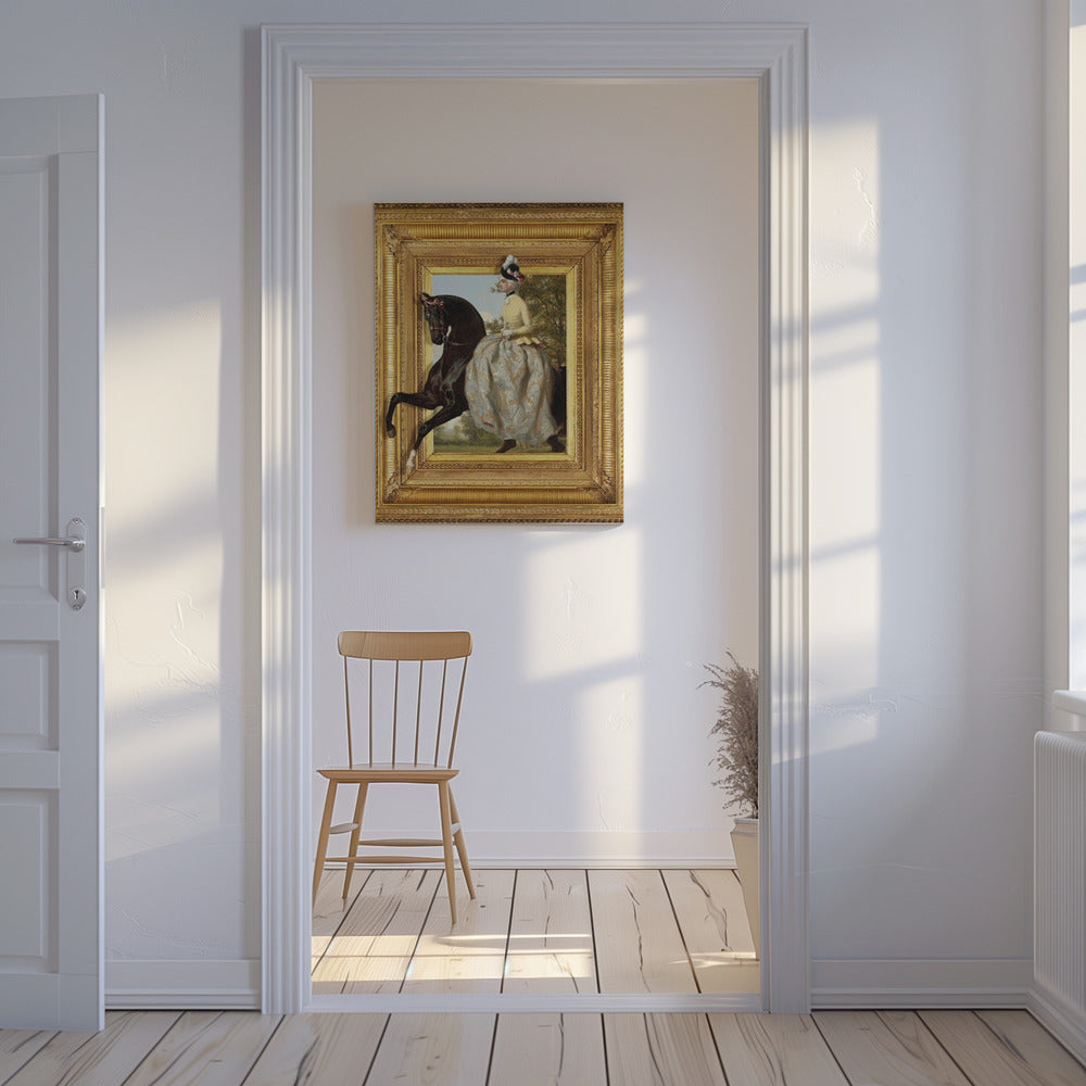 The Lady and Her Horse | Canvas