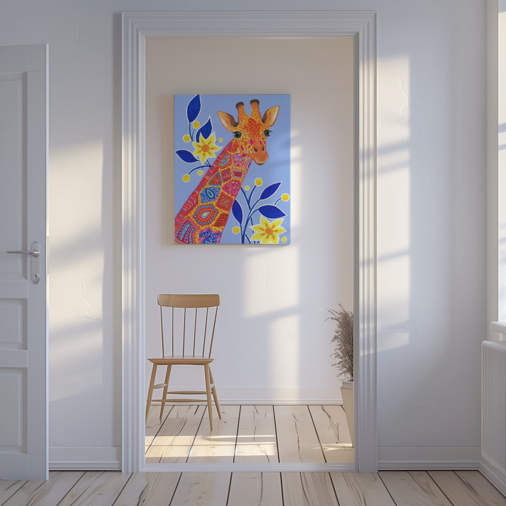 Gemusterte Giraffe | Leinwand