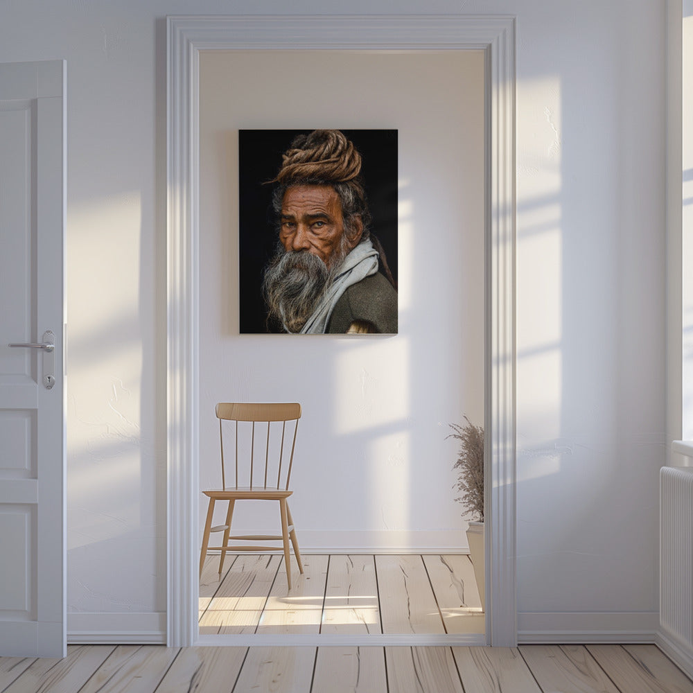 Porträt eines Sadhu... | Leinwand