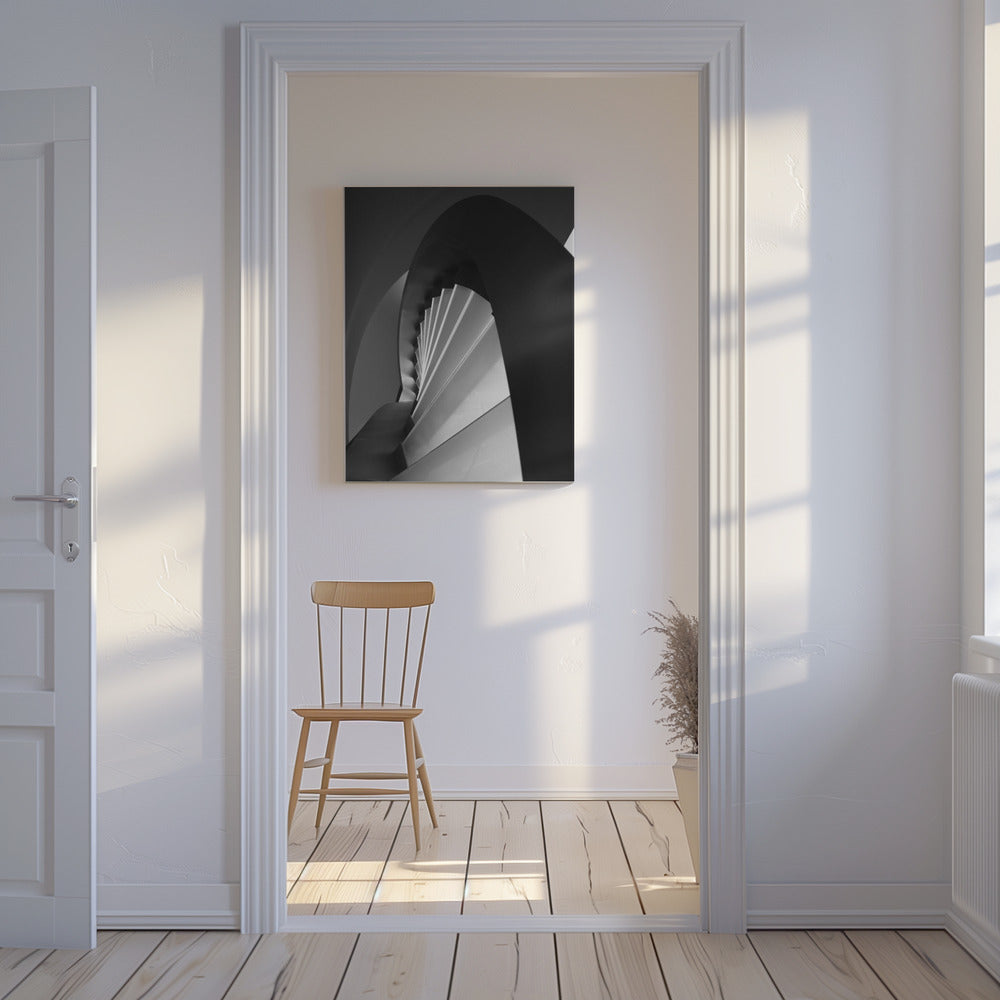 Gerade und geschwungene Linien | Leinwand