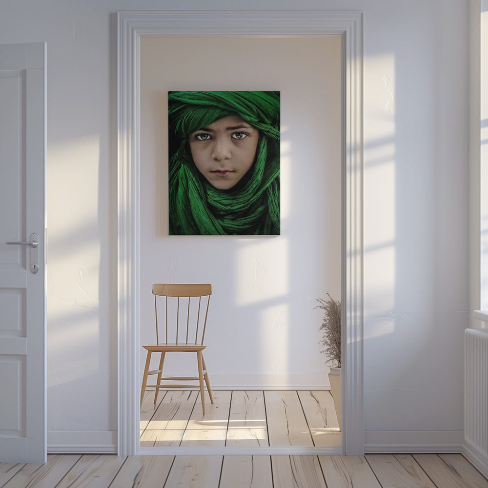Grüner Junge | Leinwand