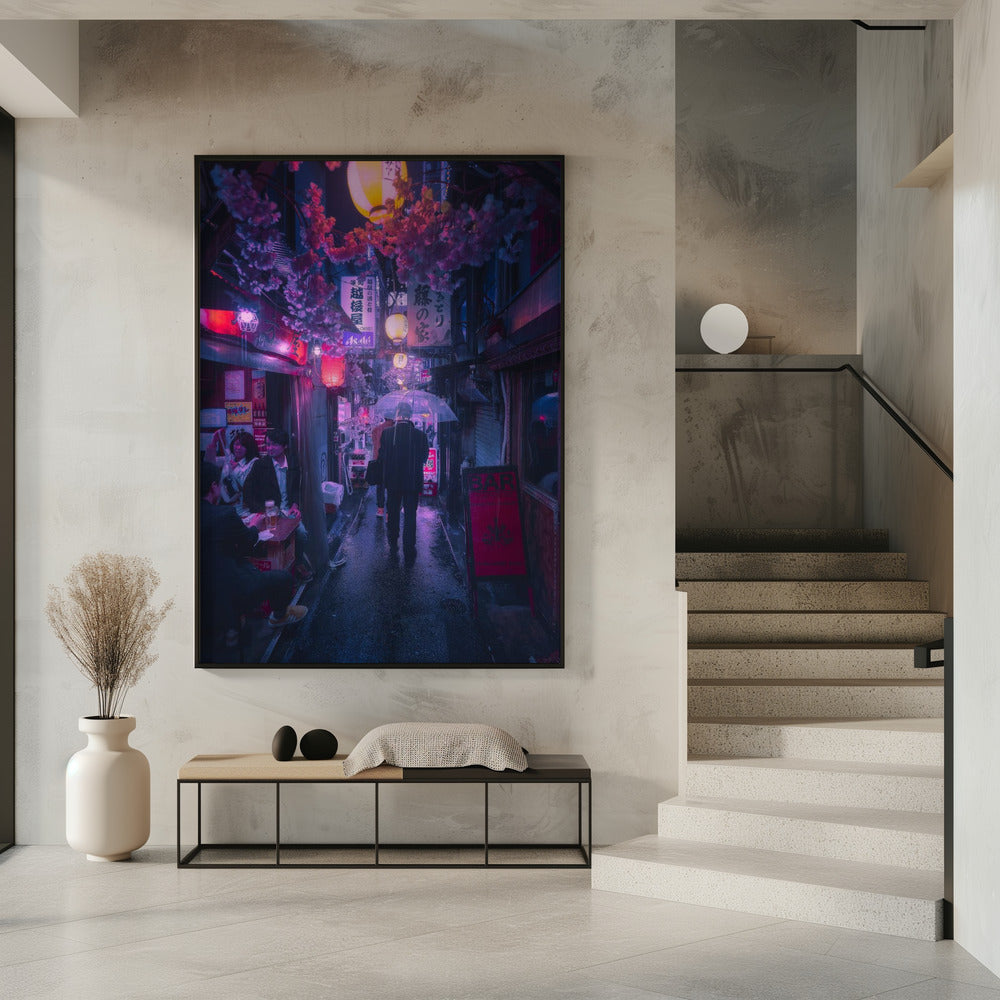 Tokio Blauer Regen | Poster