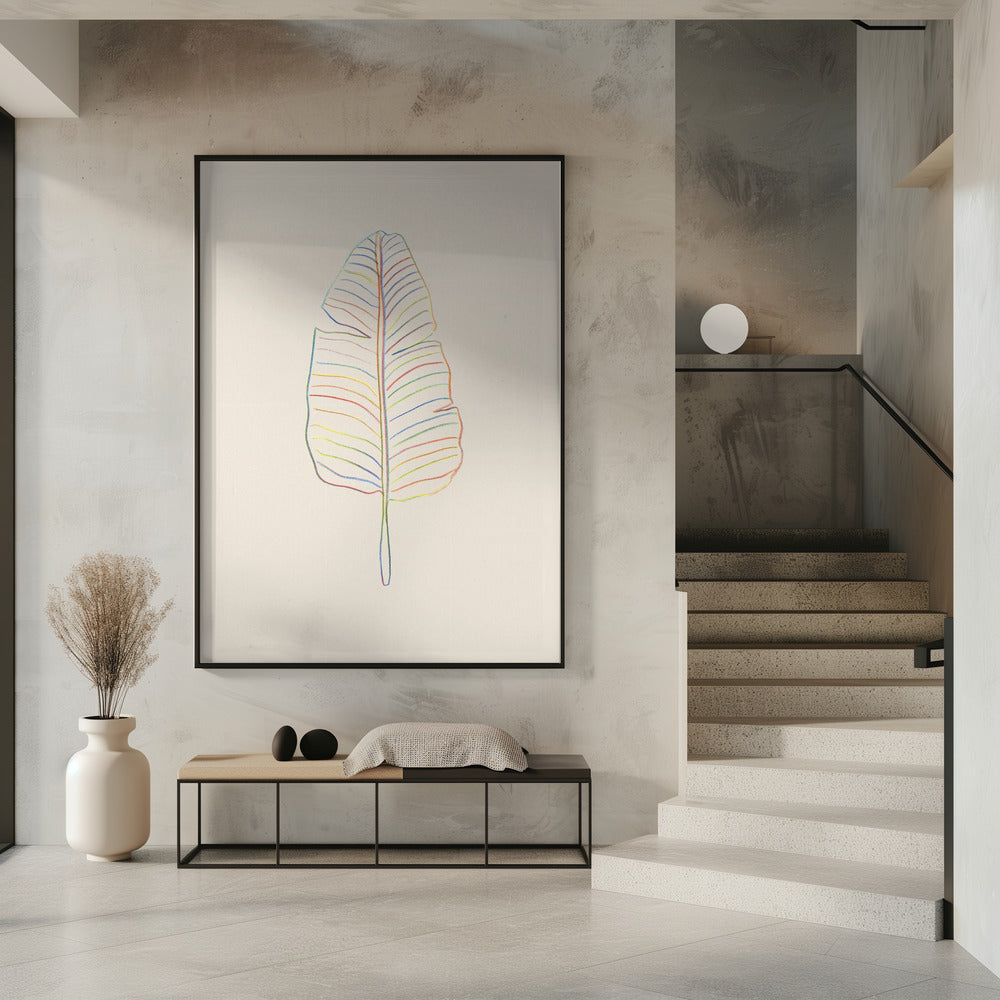 Banana Rainbow Leaf | Poster