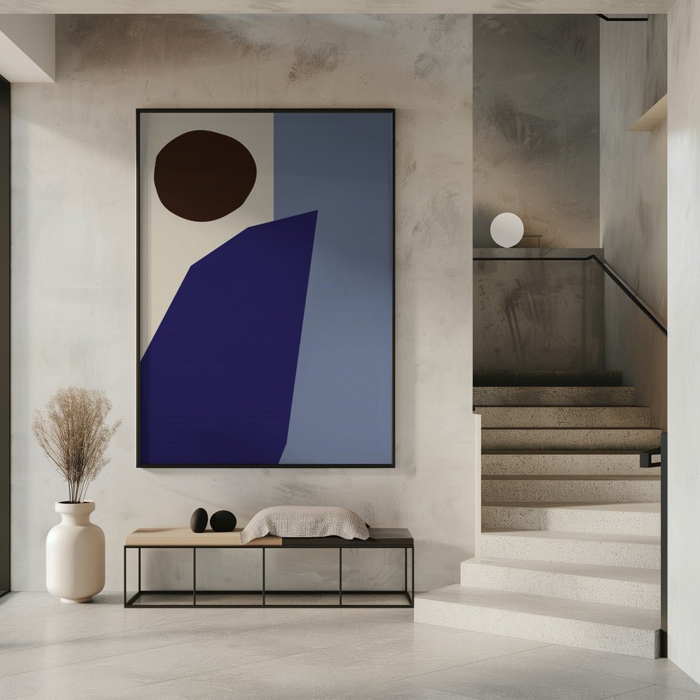 Color Blocks 02 Blue | Poster