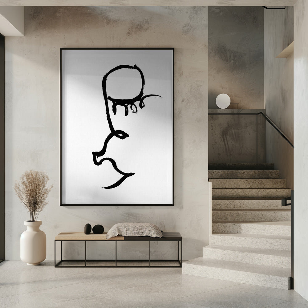 Half Face Black | Poster