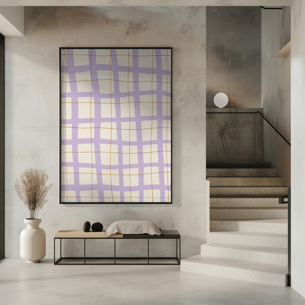 Lilac Grid | Poster