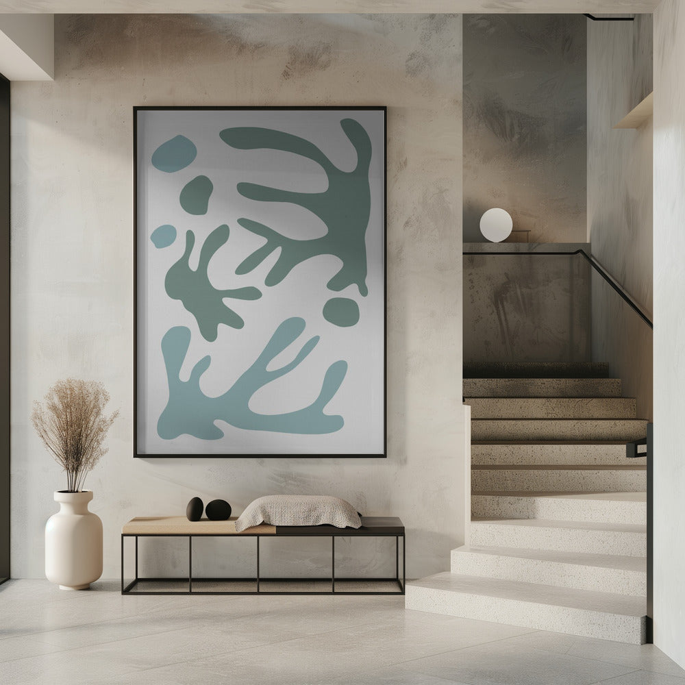 Seaweed Teal No 1 | Poster