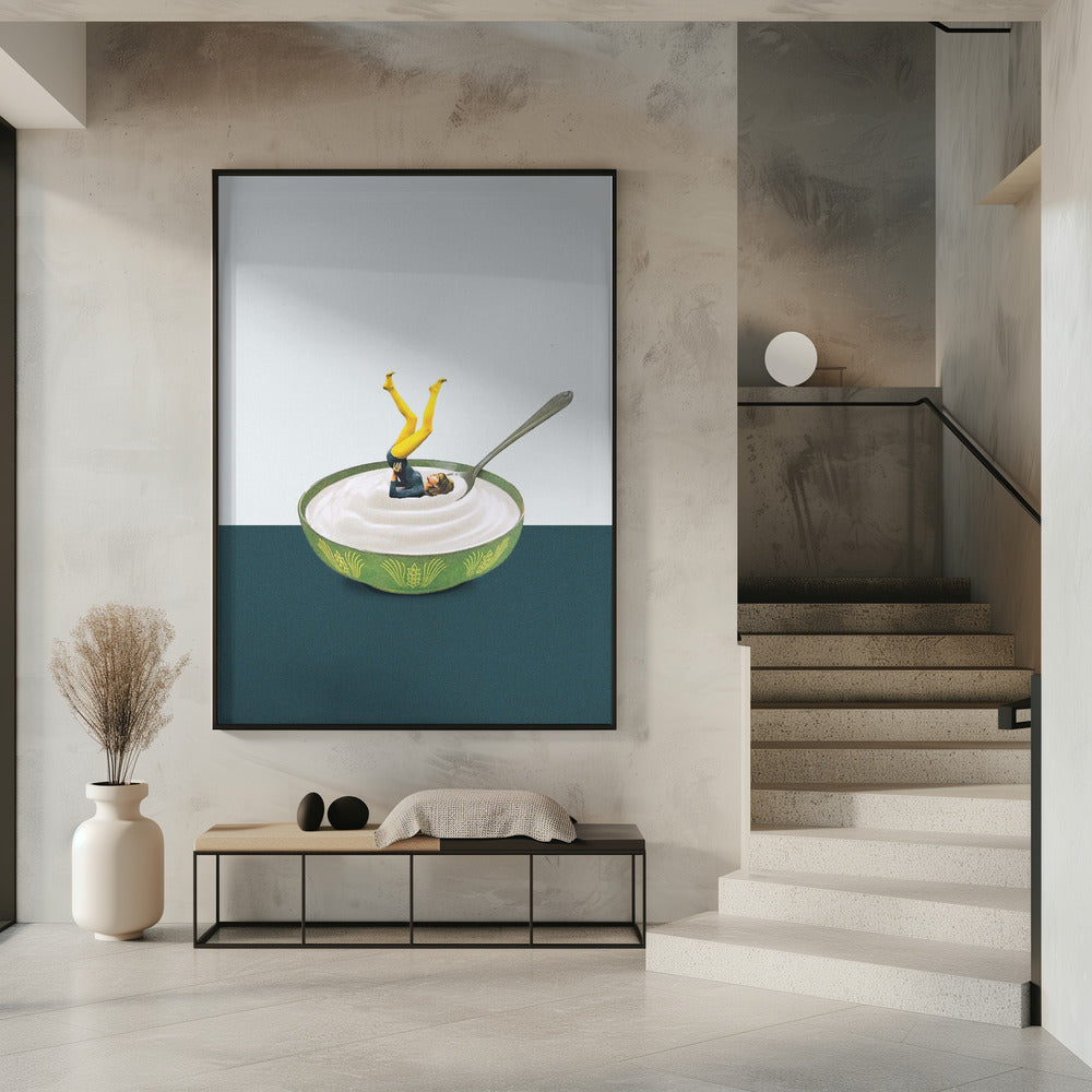 Yoga in meinem Joghurt | Poster