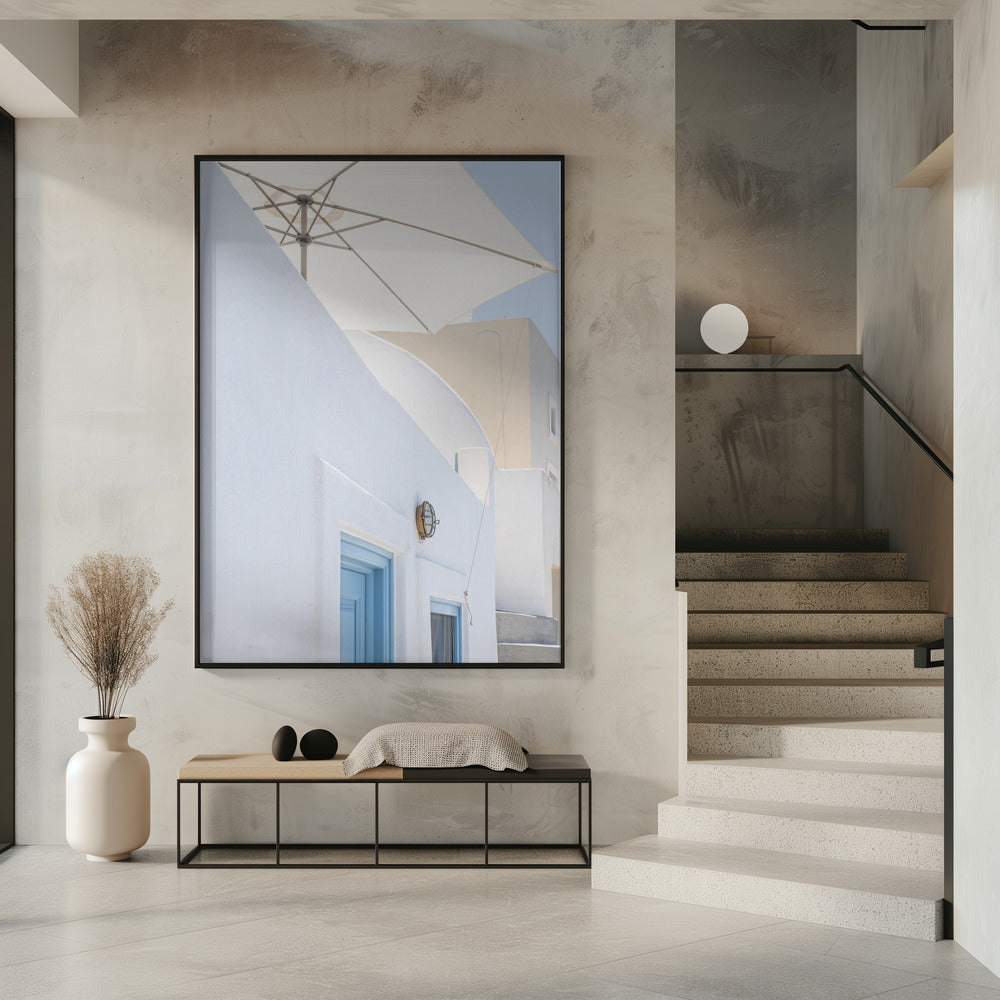 sunshade and blue doors | Poster