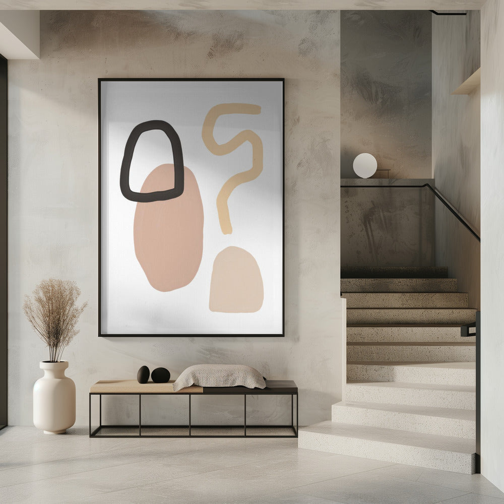Minimalistische Formen und erdige Töne | Poster