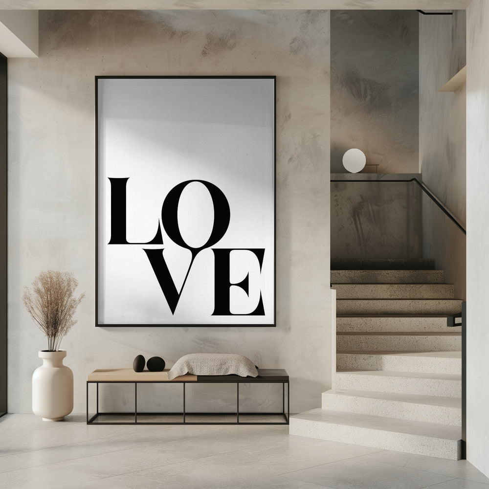 Mutige Liebestypografie | Poster