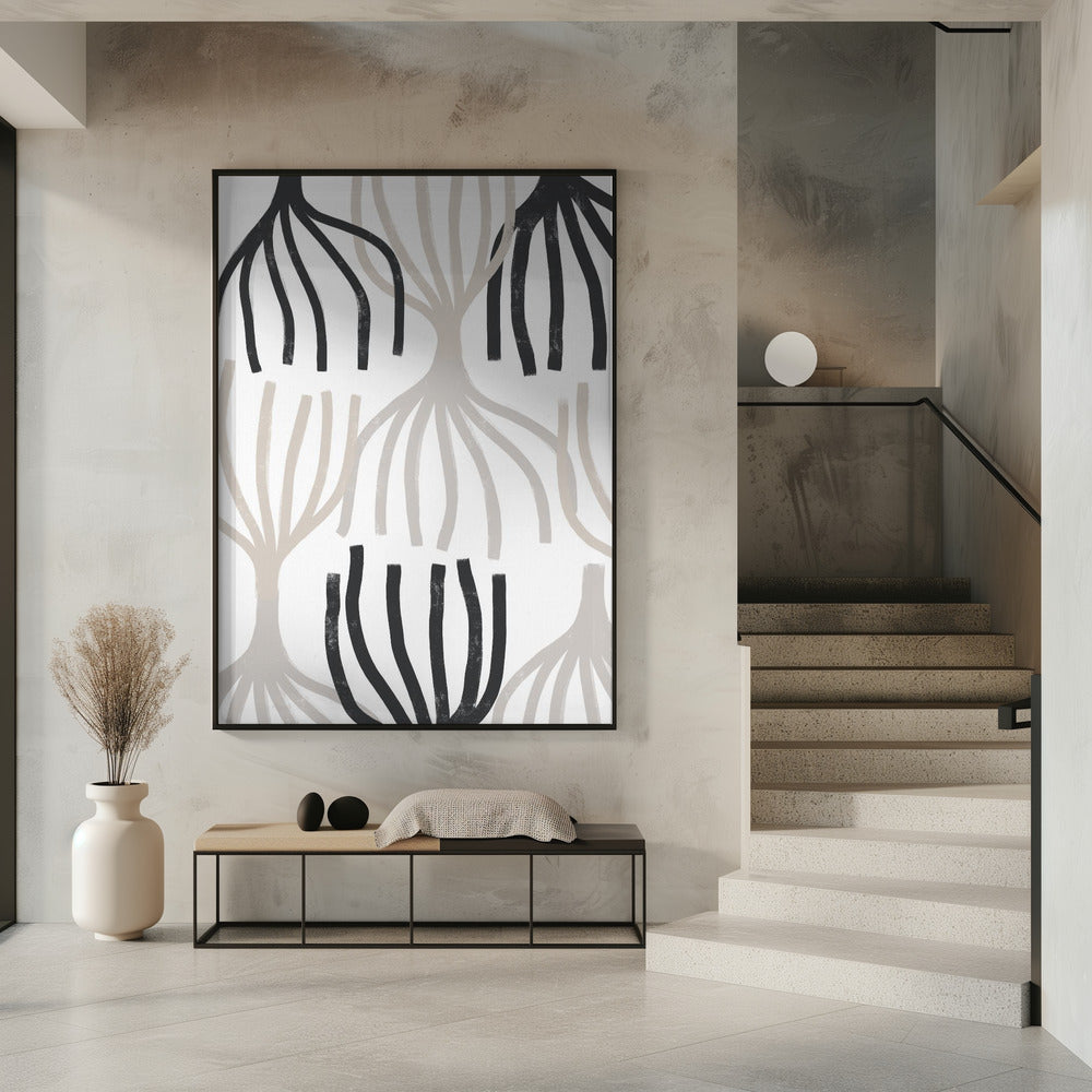 Monochrome Wurzeln | Poster