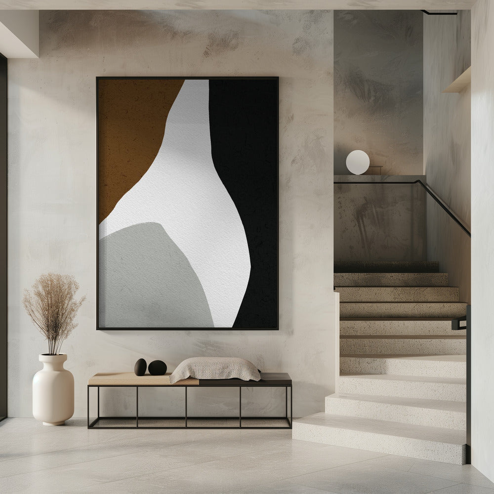 Organische Formen und eine minimalistische Farbpalette | Poster