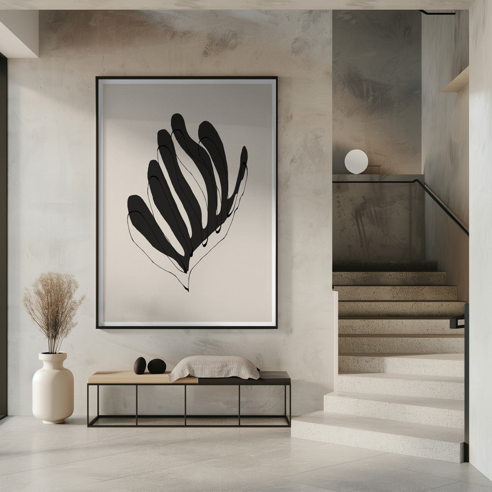 Abstract Leaf Lines | Poster