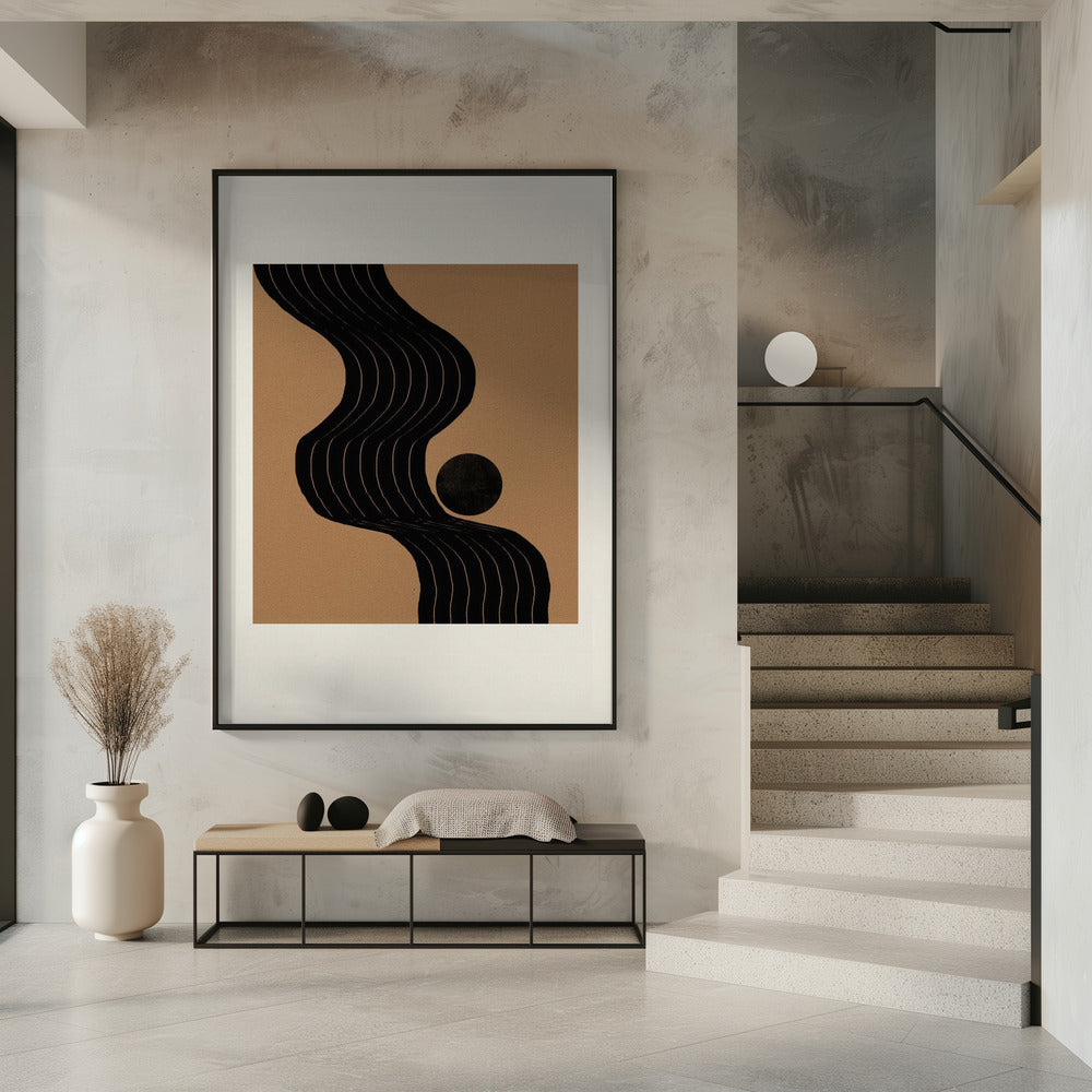 Gebogener Pfad Harmonie | Poster