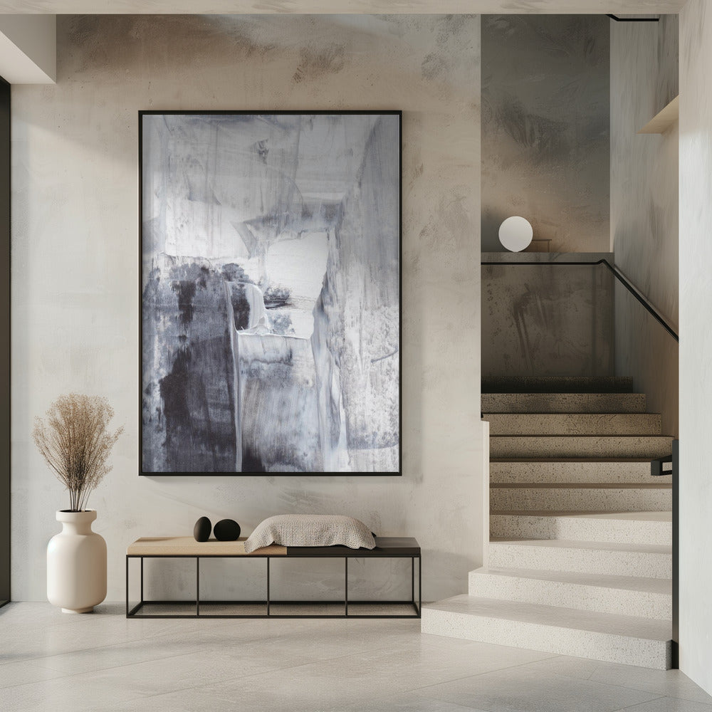 Monochrome Brushstrokes | Poster